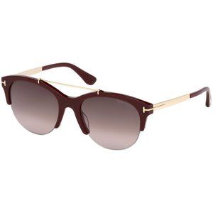 Tom Ford Adrenne Sunglasses Bordeaux Gradient Lens